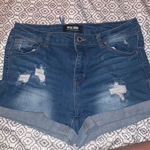 Wax jeans jean shorts